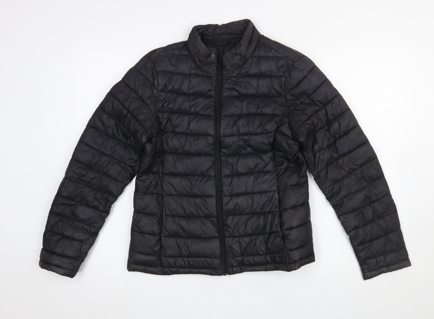 Womens UK Size S VILA Black Puffer Jacket