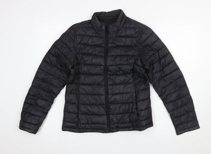 Womens UK Size S VILA Black Puffer Jacket