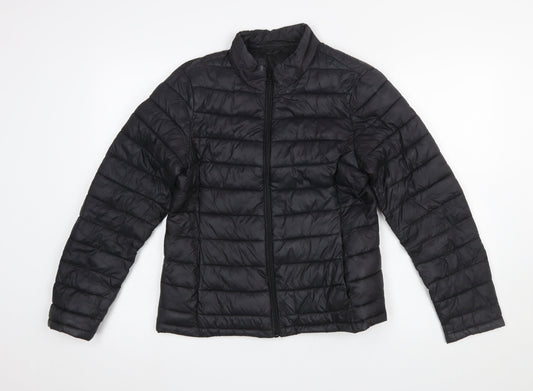 Womens UK Size S VILA Black Puffer Jacket