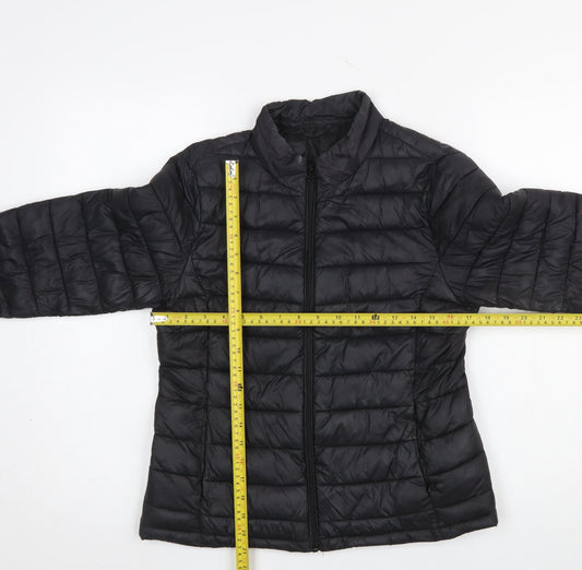 Womens UK Size S VILA Black Puffer Jacket