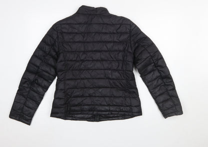 Womens UK Size S VILA Black Puffer Jacket
