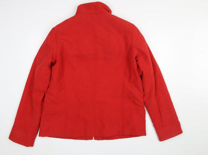 Womens UK Size L Klass Collection Red Basic Jacket
