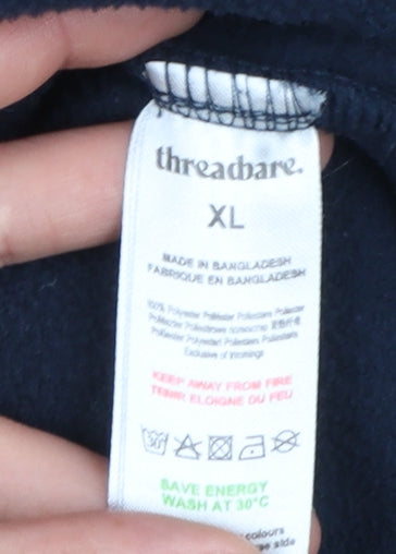 Mens UK Size XL Threadbare Blue Pullover Sweatshirt