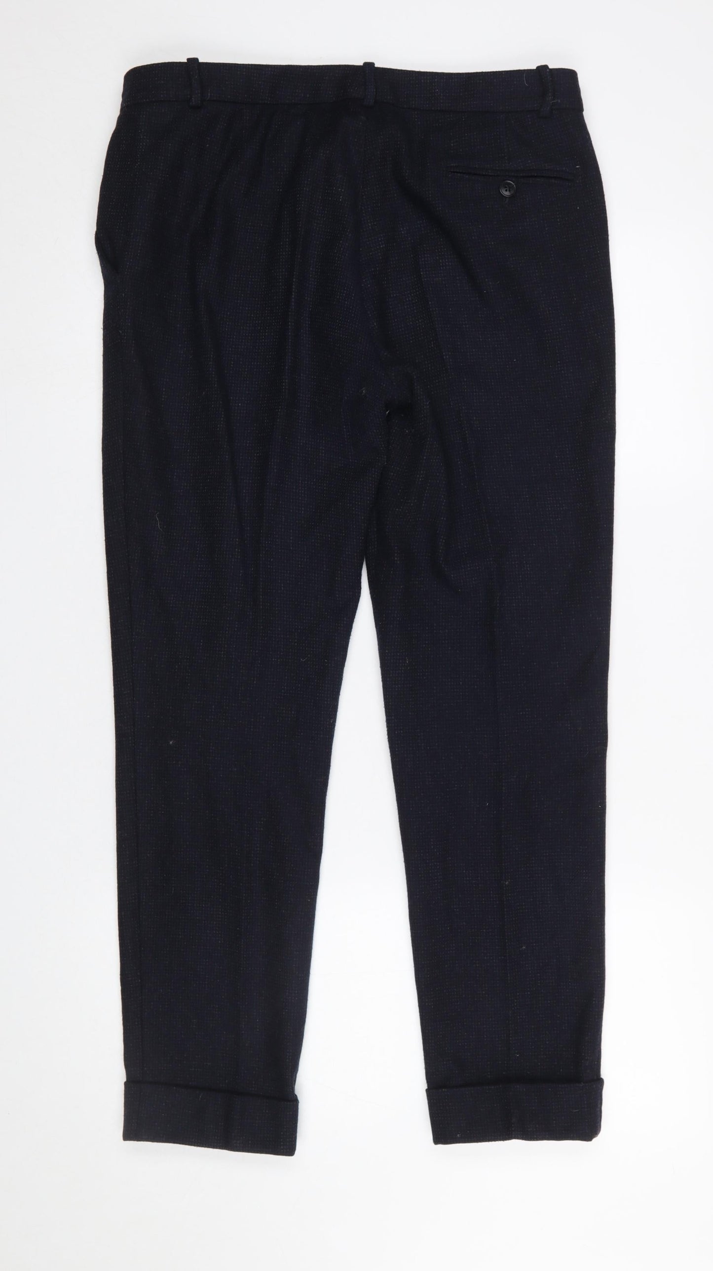 Womens UK Size 12 Jigsaw Regular Fit Business Formal Workwear Black Trousers