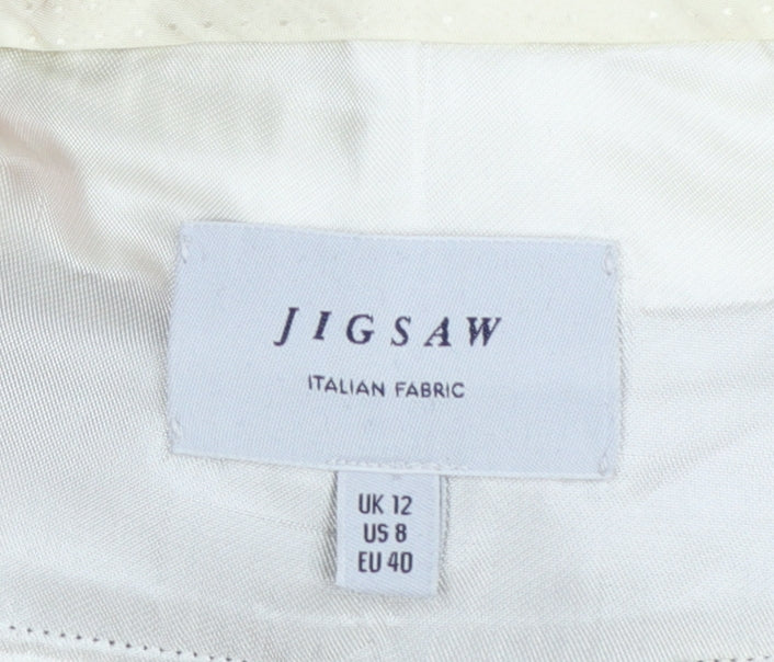 Womens UK Size 12 Jigsaw Regular Fit Business Formal Workwear Black Trousers