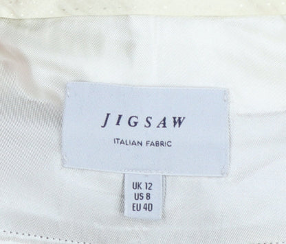 Womens UK Size 12 Jigsaw Regular Fit Business Formal Workwear Black Trousers
