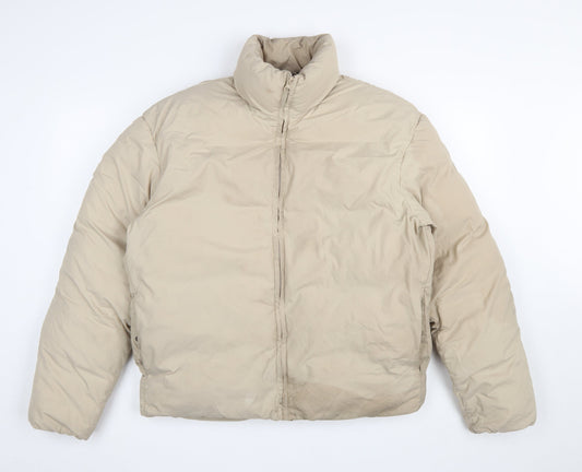 Womens UK Size S ADPT Beige Puffer Jacket
