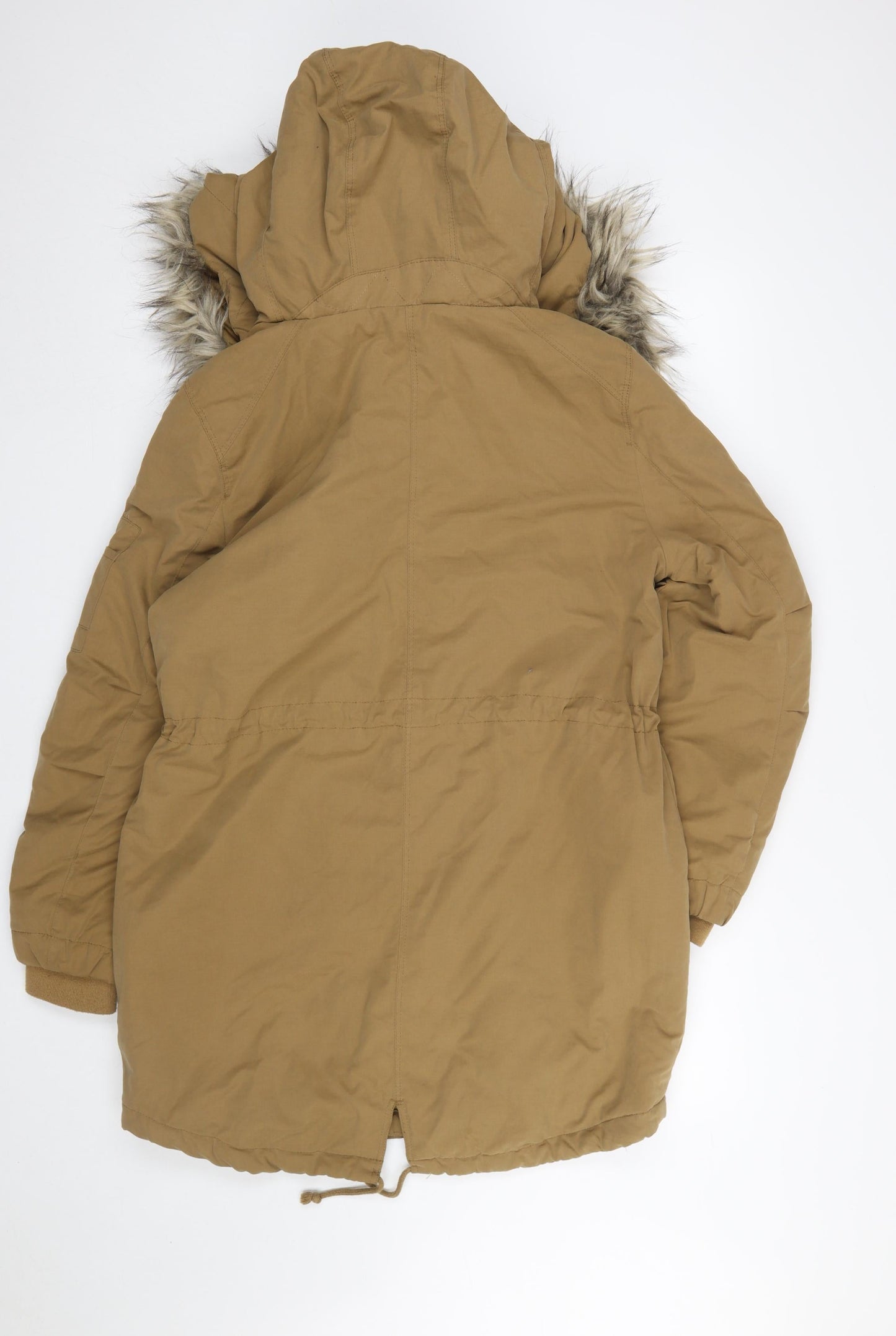 Womens UK Size 14 H&M Brown Parka Coat