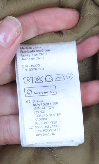 Womens UK Size 14 H&M Brown Parka Coat