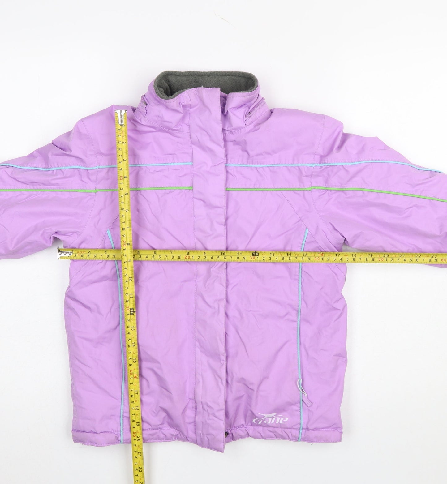 Girls UK Size 7-8 Years Crane Purple Ski Jacket