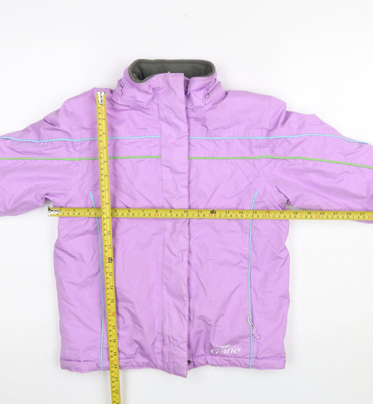 Girls UK Size 7-8 Years Crane Purple Ski Jacket