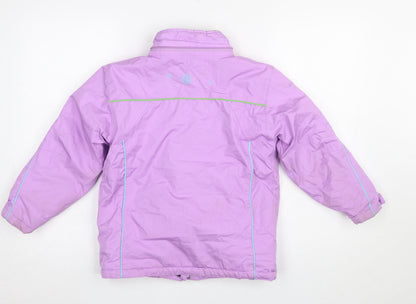 Girls UK Size 7-8 Years Crane Purple Ski Jacket