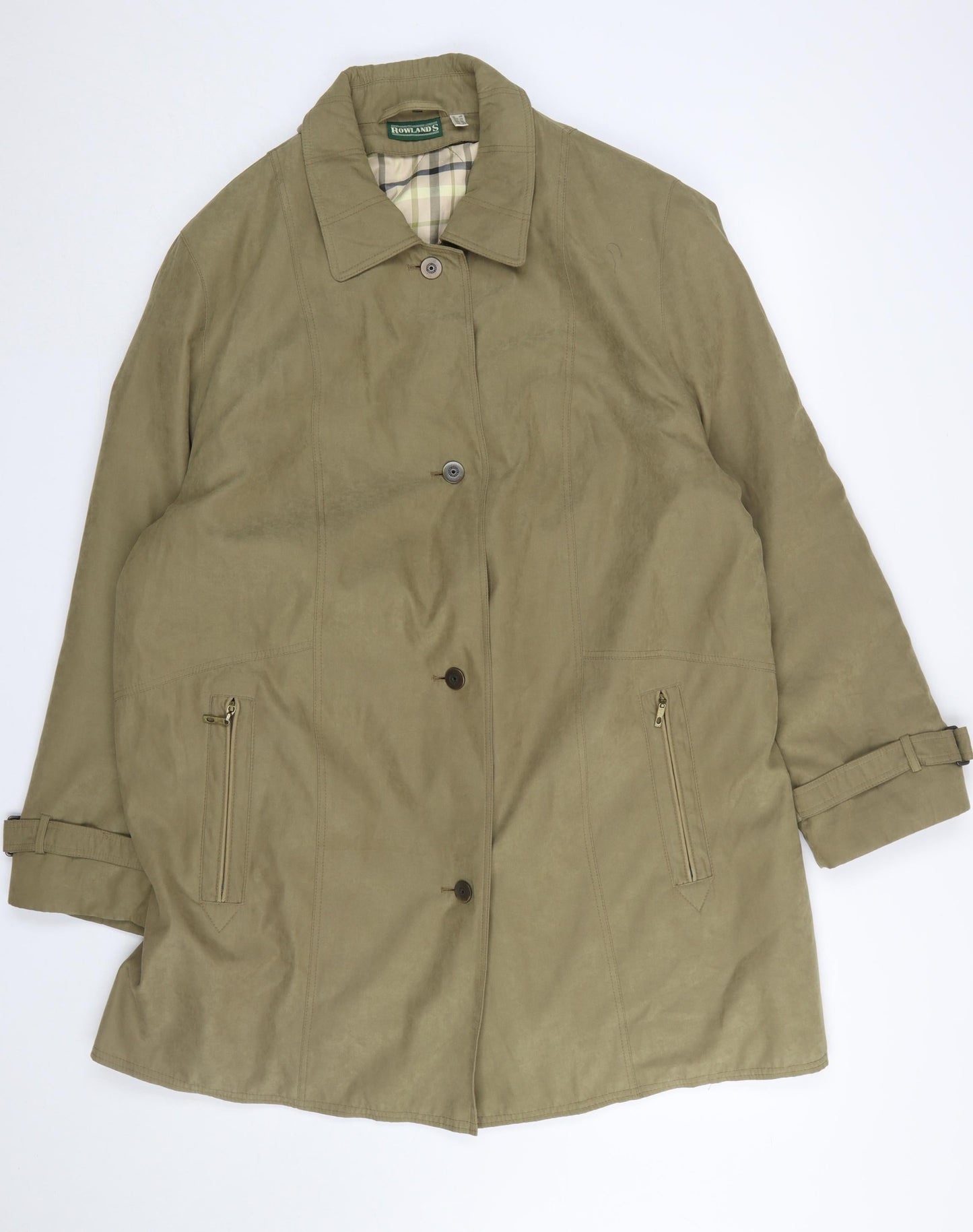 Womens UK Size 20 Rowlands Beige Overcoat