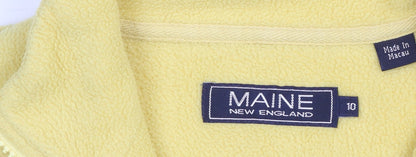 Womens UK Size 10 Maine New England Yellow Pullover Sweatshirt