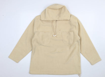Womens UK Size S Fabrizio Beige Pullover Hoodie