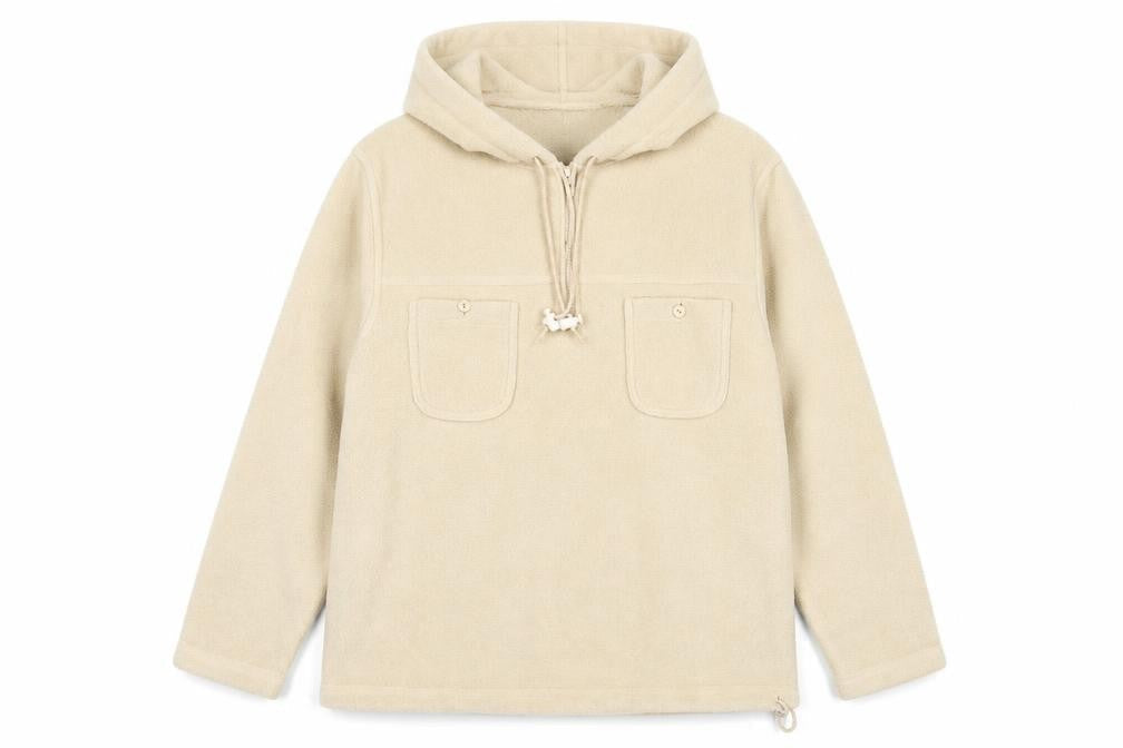 Womens UK Size S Fabrizio Beige Pullover Hoodie