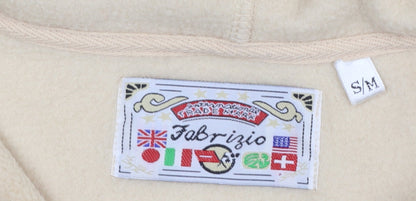 Womens UK Size S Fabrizio Beige Pullover Hoodie