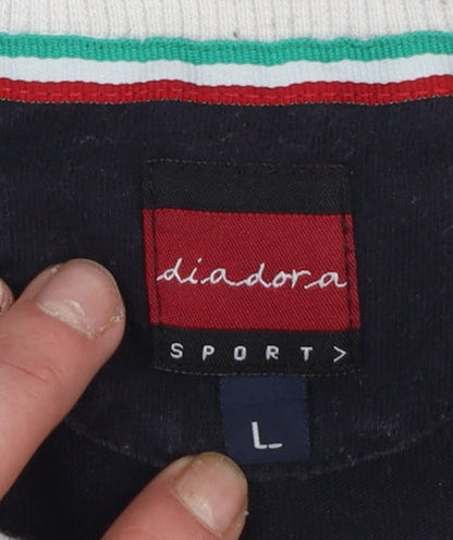 Mens UK Size L Diadora Blue  T-Shirt