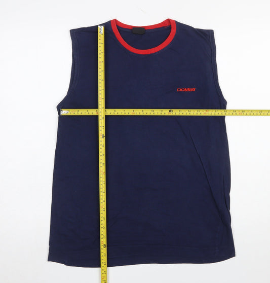 Mens UK Size M Donnay Blue Gym & TrainingRunning & JoggingBodybuilding Tank