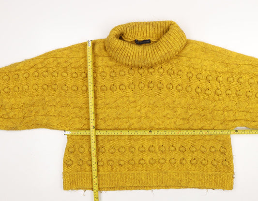 Womens UK Size L Marks and Spencer Yellow Pullover Jumper