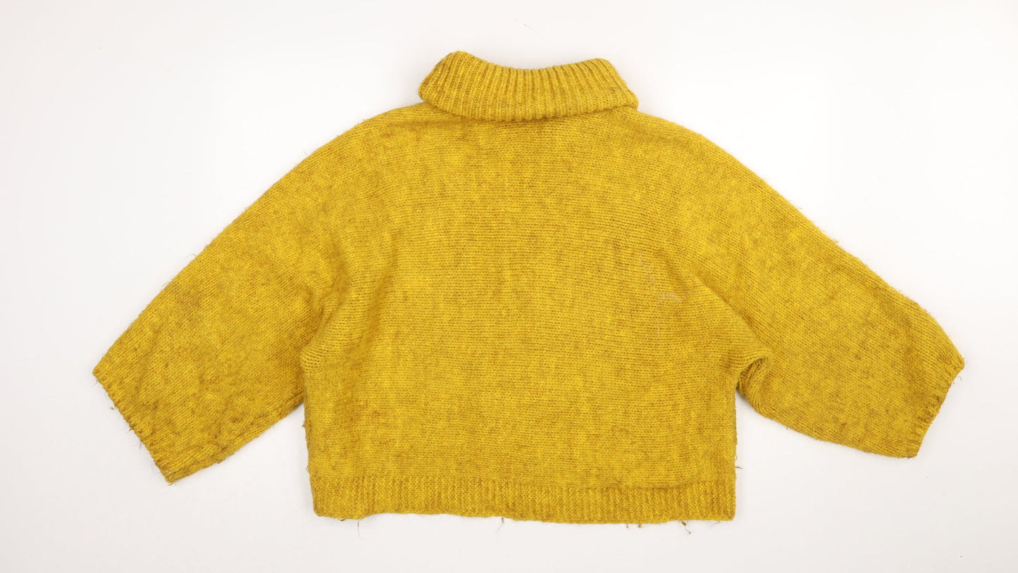 Womens UK Size L Marks and Spencer Yellow Pullover Jumper