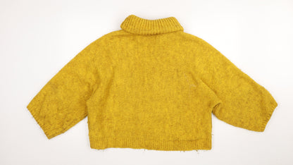 Womens UK Size L Marks and Spencer Yellow Pullover Jumper