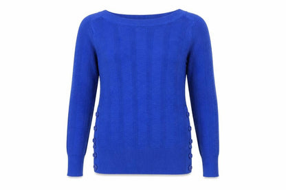Womens UK Size 8 Marks and Spencer Blue Pullover Jumper