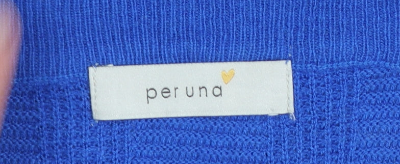 Womens UK Size 8 Marks and Spencer Blue Pullover Jumper