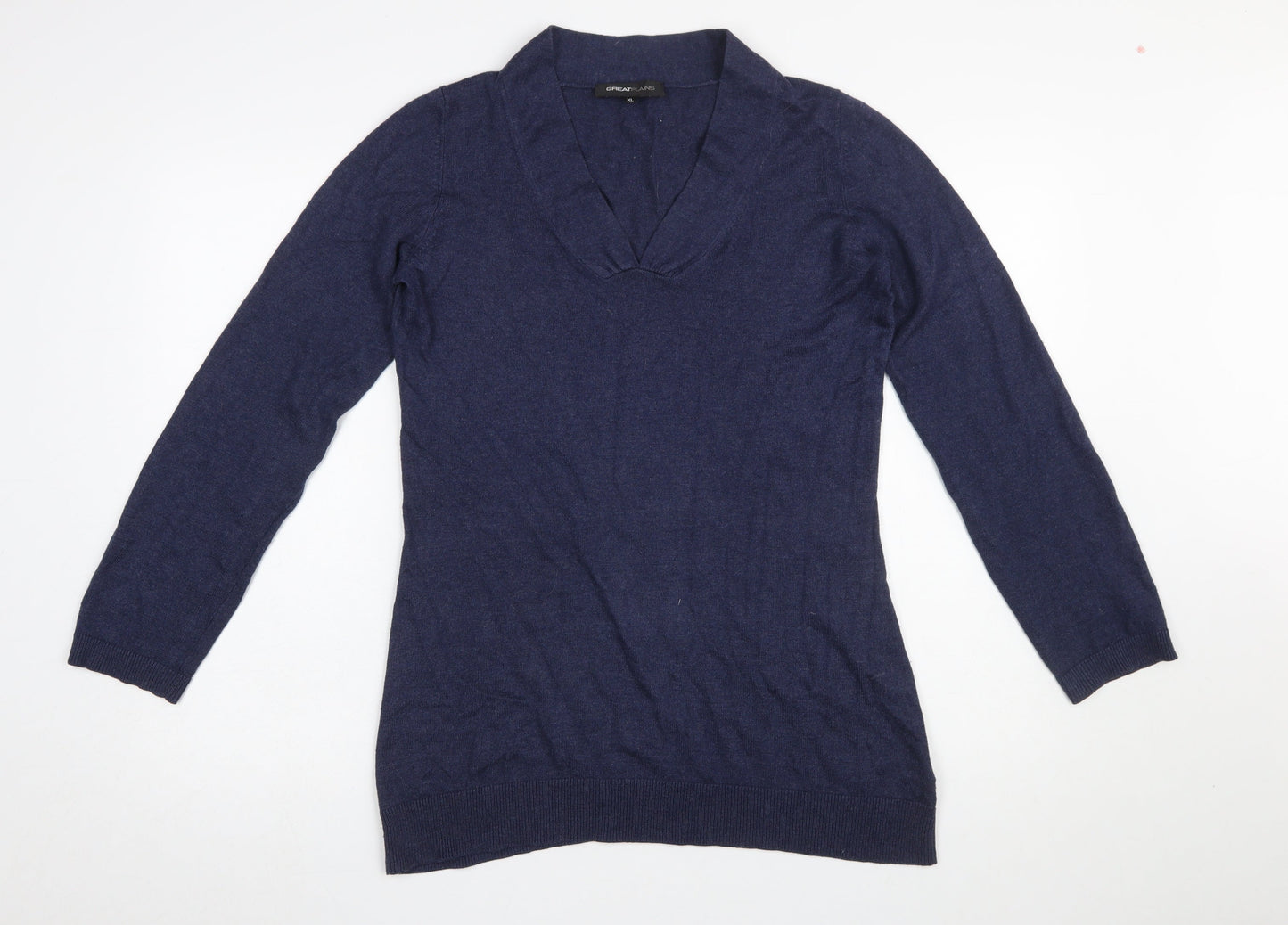 Womens UK Size XL Great Plains Blue Pullover Jumper