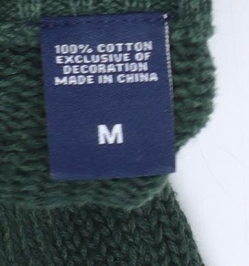Womens UK Size M Chaps Green Henley Jumper