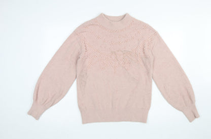 Womens UK Size S NEXT Pink Pullover Jumper