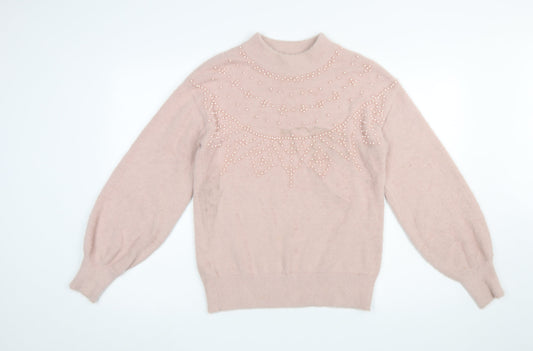 Womens UK Size S NEXT Pink Pullover Jumper