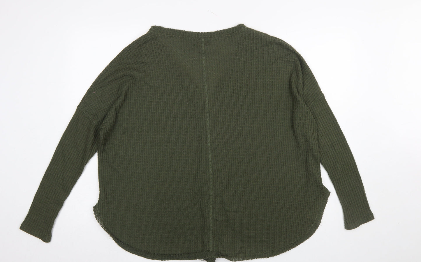 Womens UK Size S Out From Under Green Basic Button-Up