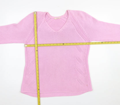 Womens UK Size 16 BRAX Pink Pullover Jumper