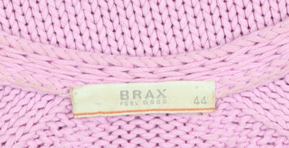 Womens UK Size 16 BRAX Pink Pullover Jumper