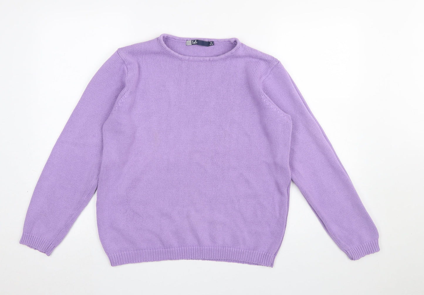 Womens UK Size M Isle Purple Pullover Jumper