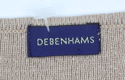 Womens UK Size 14 Debenhams Beige Pullover Jumper