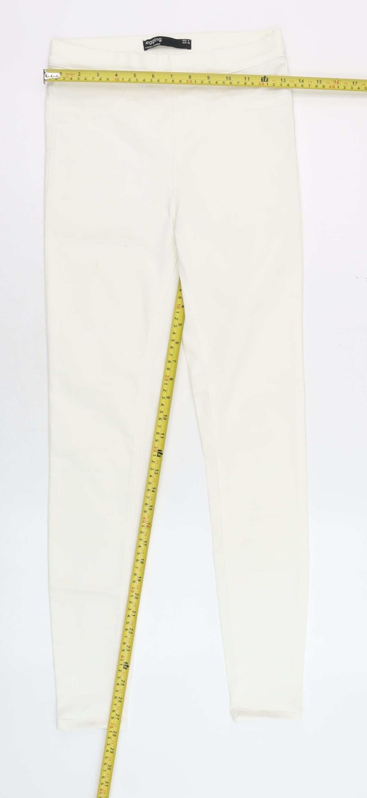 Womens UK Size 8 Dunnes Stores Slim Fit Jegging Ivory Jeans