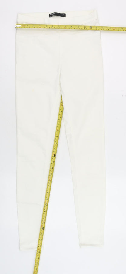 Womens UK Size 8 Dunnes Stores Slim Fit Jegging Ivory Jeans