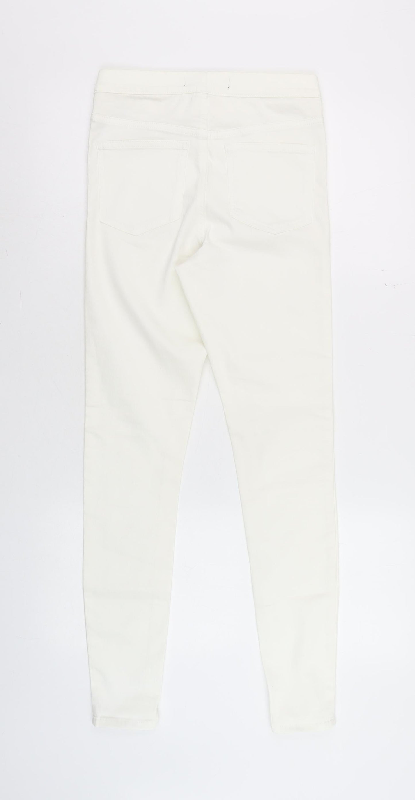 Womens UK Size 8 Dunnes Stores Slim Fit Jegging Ivory Jeans