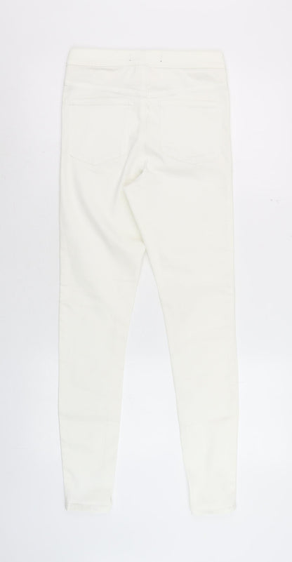 Womens UK Size 8 Dunnes Stores Slim Fit Jegging Ivory Jeans