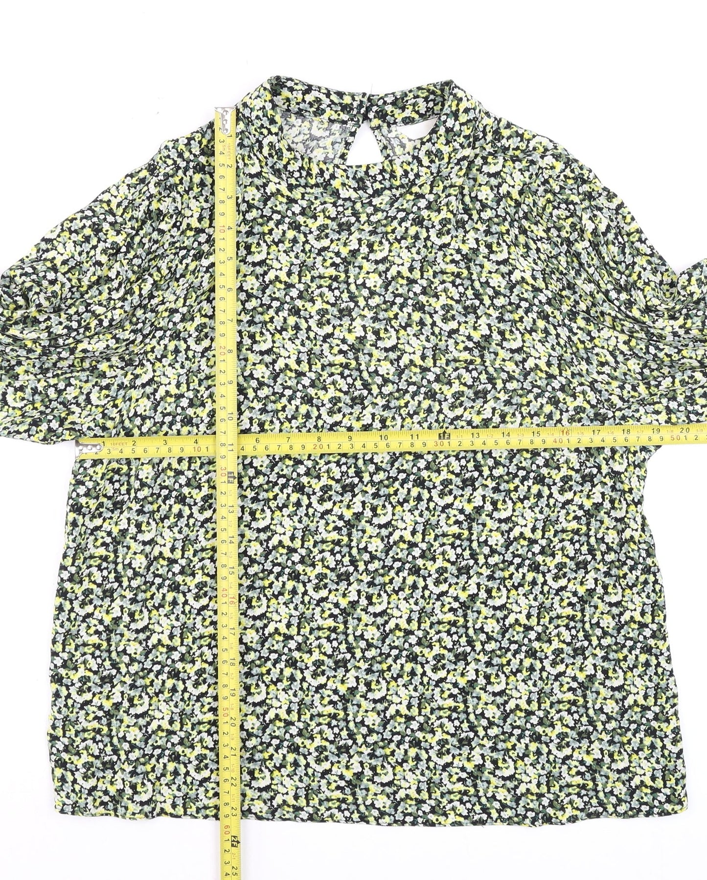 Womens UK Size M H&M Multicoloured Tunic Blouse