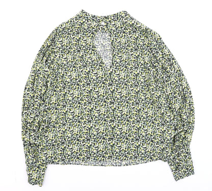 Womens UK Size M H&M Multicoloured Tunic Blouse