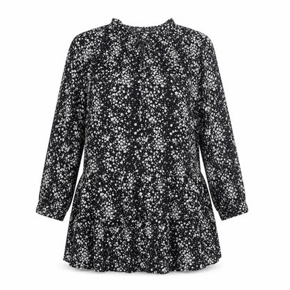 Womens UK Size 12 Zara Black Tunic Blouse
