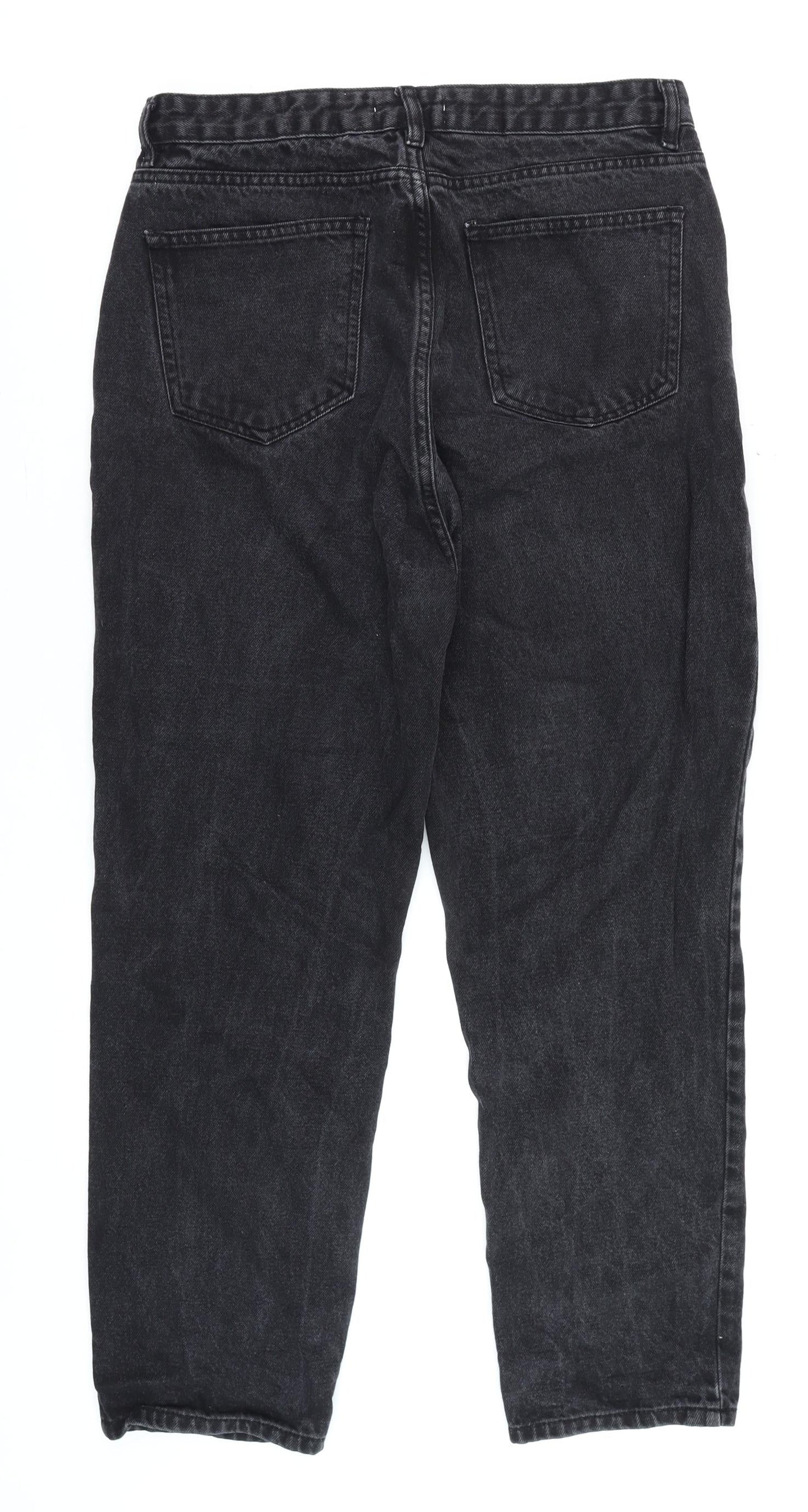 Womens UK Size 14 Don't Think Twice Regular Fit Mom Black Jeans