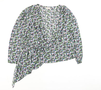 Womens UK Size 20 ONLY Carmakoma Multicoloured Wrap Blouse