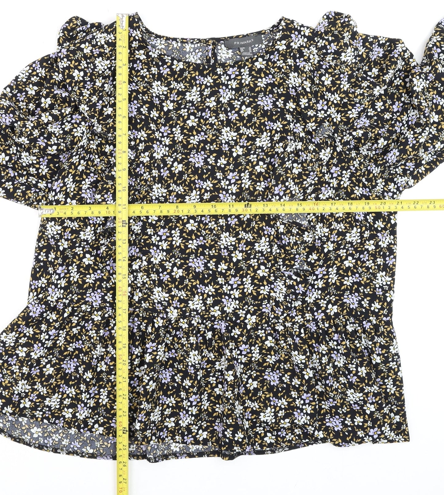 Womens UK Size 18 Primark Multicoloured Tunic Blouse