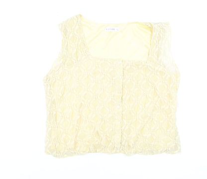 Womens UK Size L Gallery Beige Camisole Blouse