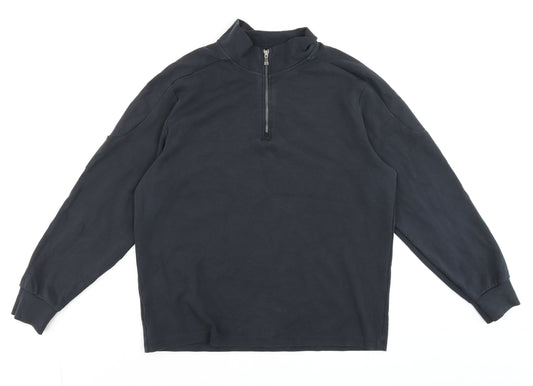 Mens UK Size M Dunnes Stores Blue Pullover Sweatshirt