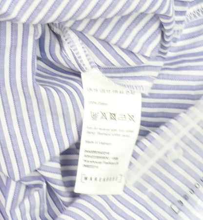 Womens UK Size 16 Warehouse Blue Off the Shoulder Blouse